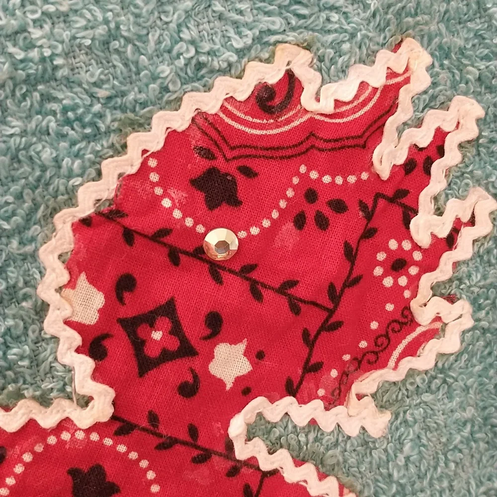 Wild 50s Beach Towel Calico Nymph On Aqua Terry Pockets 1 Zip w Tag Unused 66x36